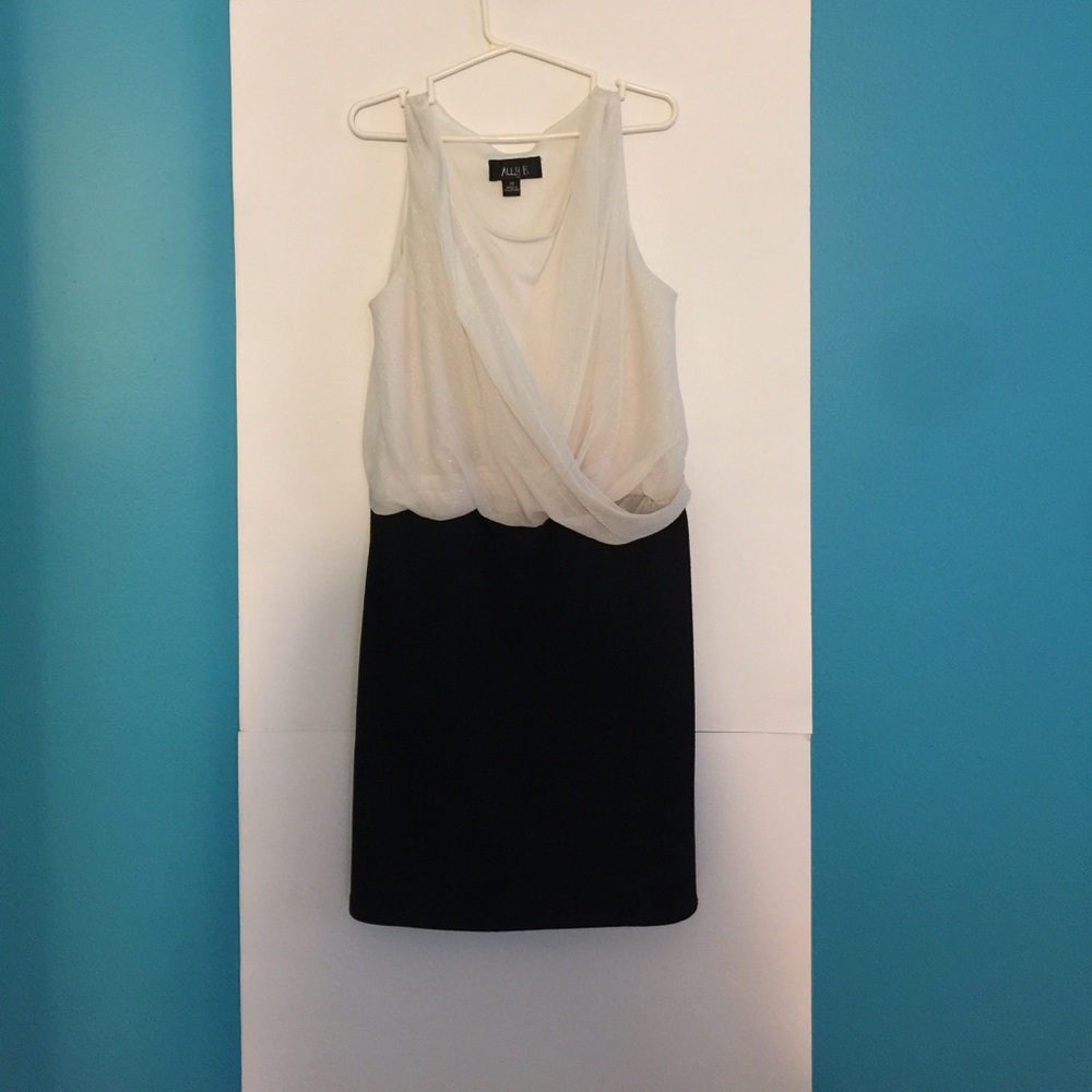 Ally B. Black and White Dress