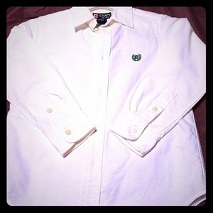 Boys white chaps long sleeve dress shirt, sz 6