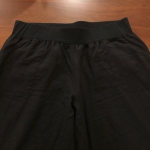 Black linen pant