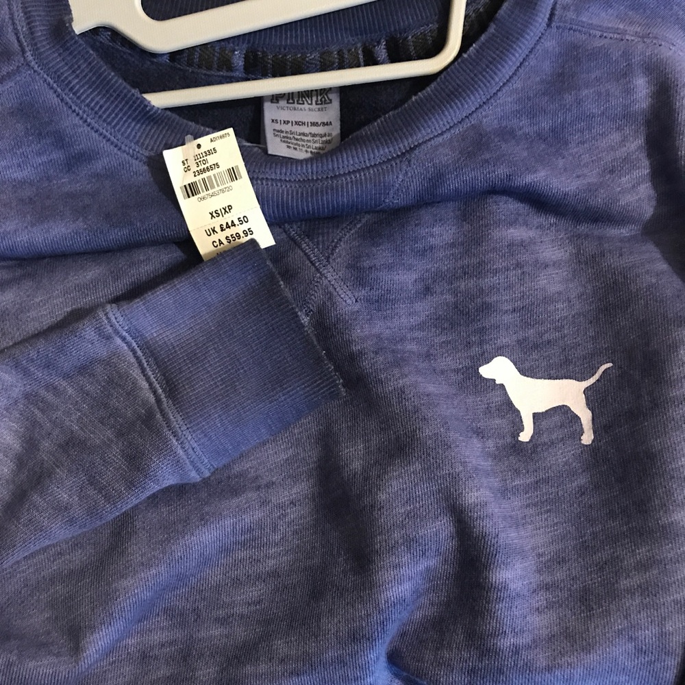 PINK navy blue XS pullover