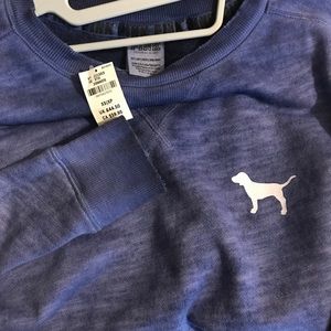 PINK navy blue XS pullover