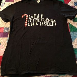 NWOT Men’s L t shirt - naughty Christmas