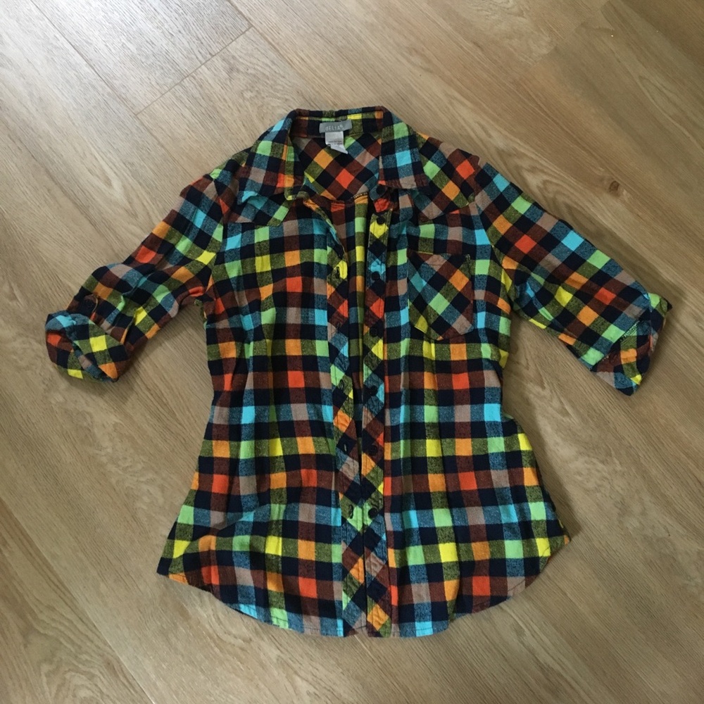 Delias flannel top, so cute! Size M (juniors) soft