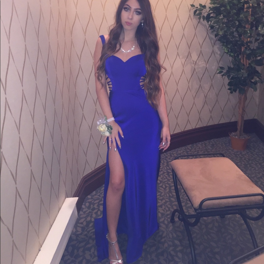 ROYAL BLUE PROM DRESS