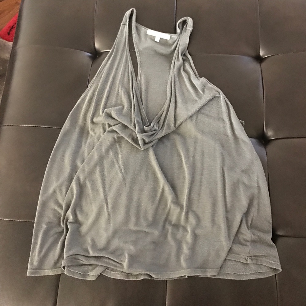 Droopy neck racer back tank/tunic