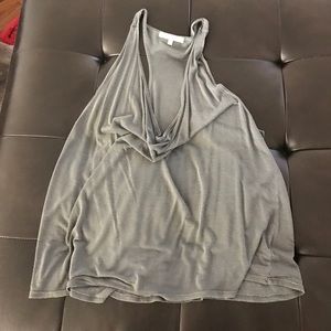 Droopy neck racer back tank/tunic