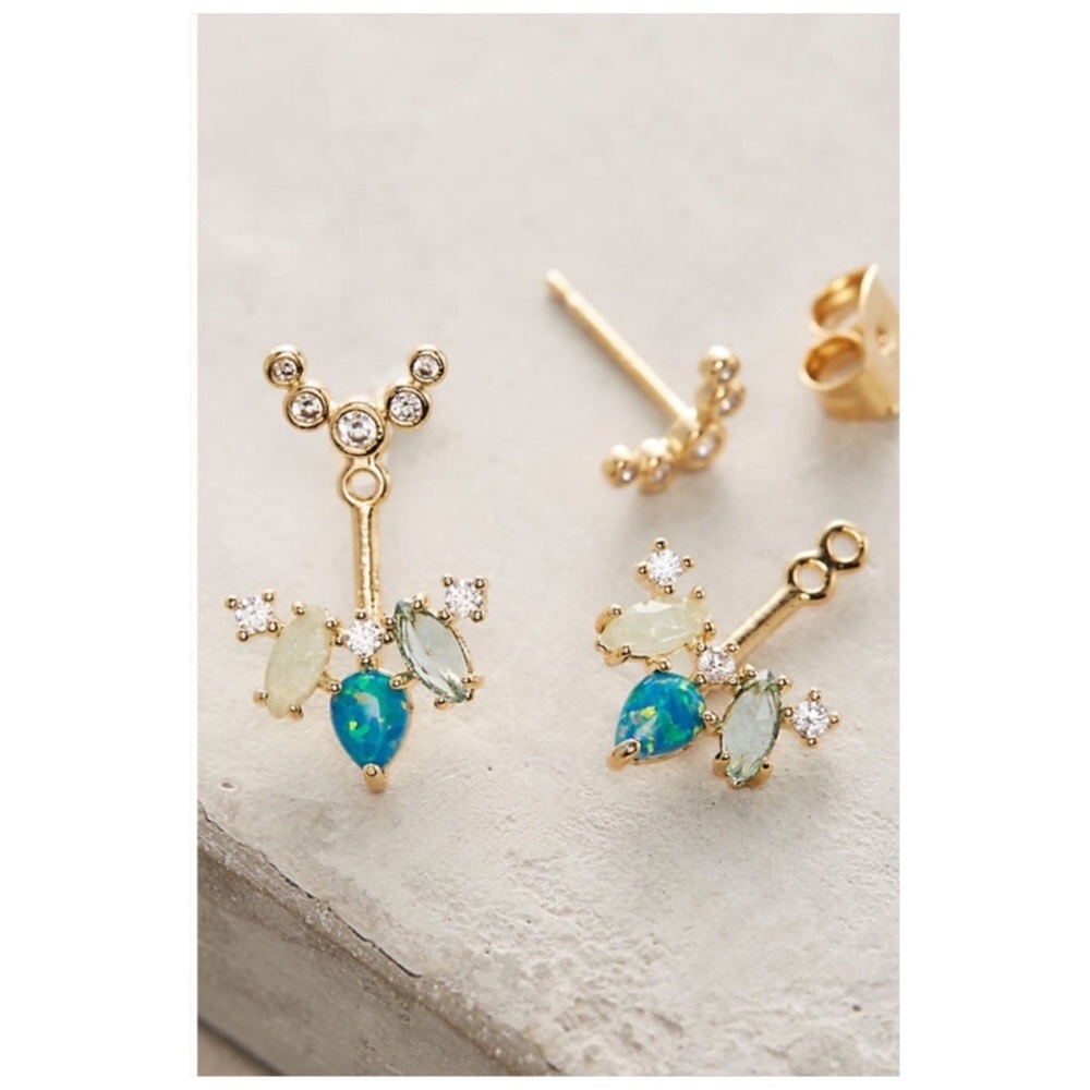 Anthropologie Isle Front-Back Post Earrings - Picture 4 of 5