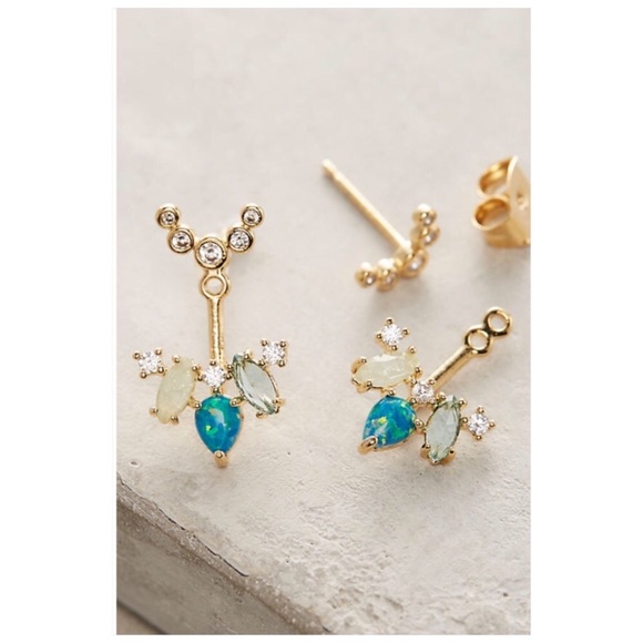 Anthropologie Isle Front-Back Post Earrings - Picture 4 of 5