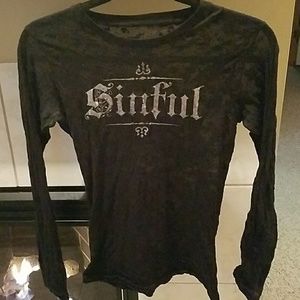 Long sleeve burnout