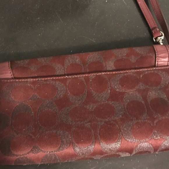 Coach signature PVC Campbell Metallic Wristlet - Picture 4 of 5