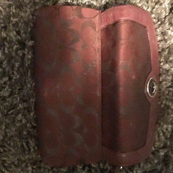 Coach signature PVC Campbell Metallic Wristlet - Picture 5 of 5