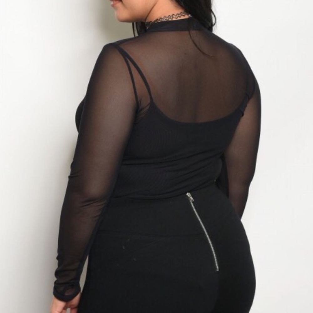 (Plus) Black bodysuit - Picture 2 of 2