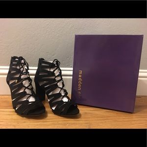 Madden Girl Black Heels Size 9 Brand New