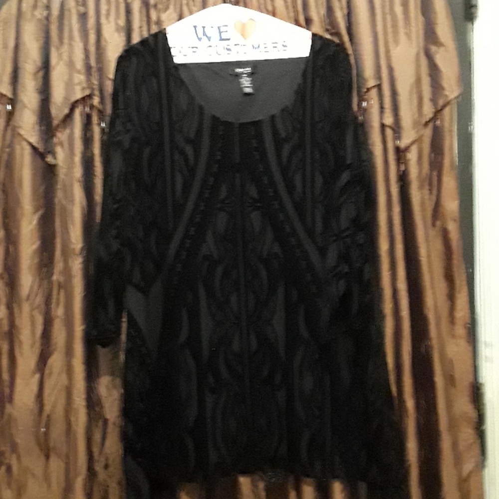 Black velvet top