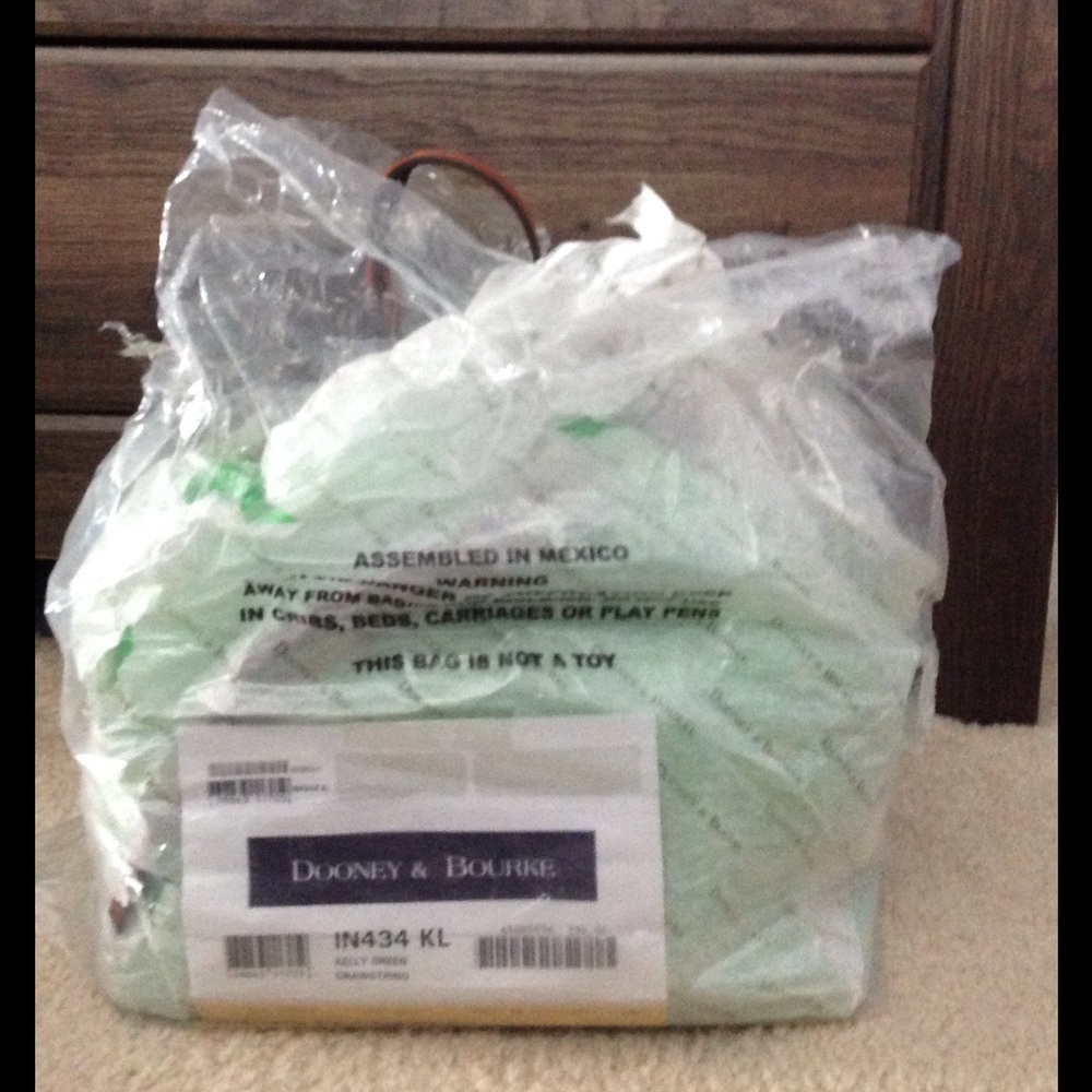 Kelly Green Dooney & Bourke Drawstring Bag