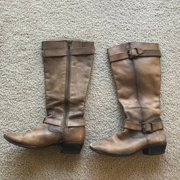 Gianni Bini Leather Riding Boots - Picture 2 of 5