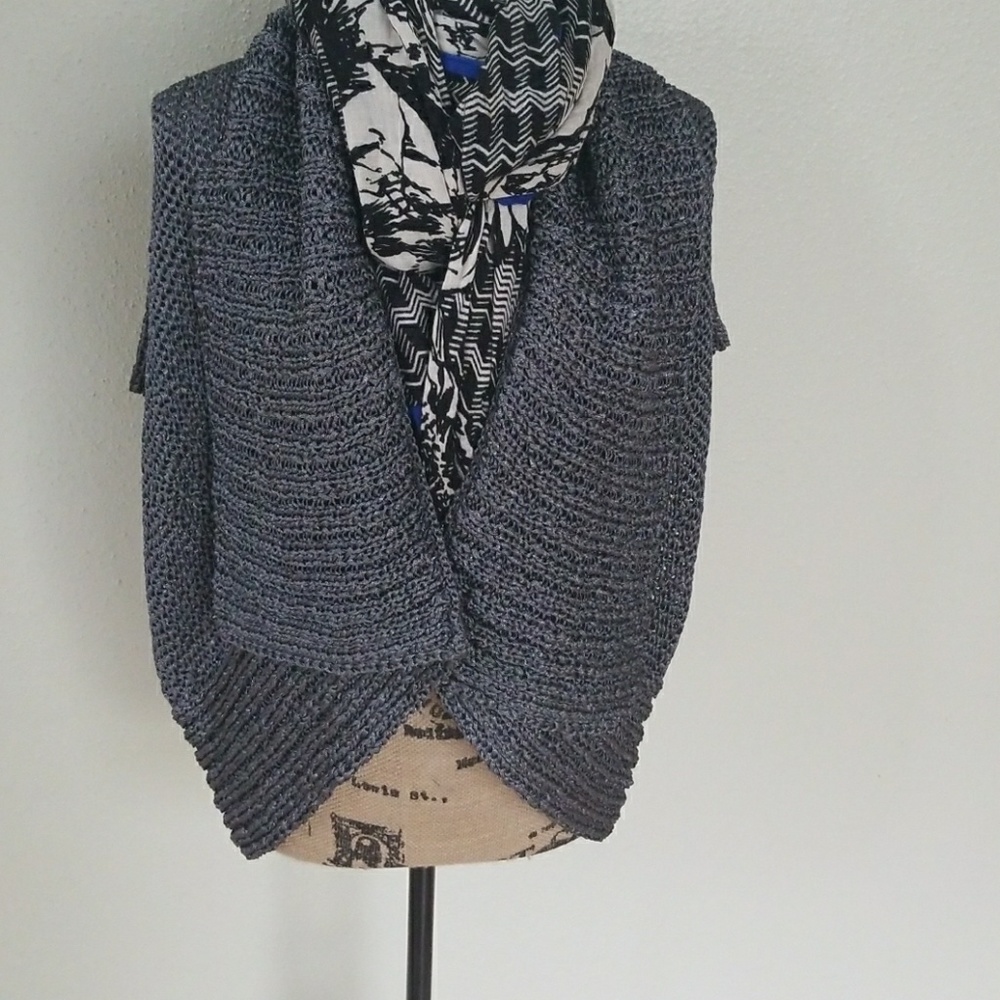 👠Cardigan Grey/metallic