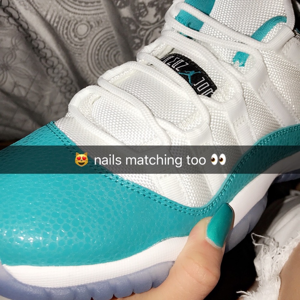 Aqua safari Jordan 11’s