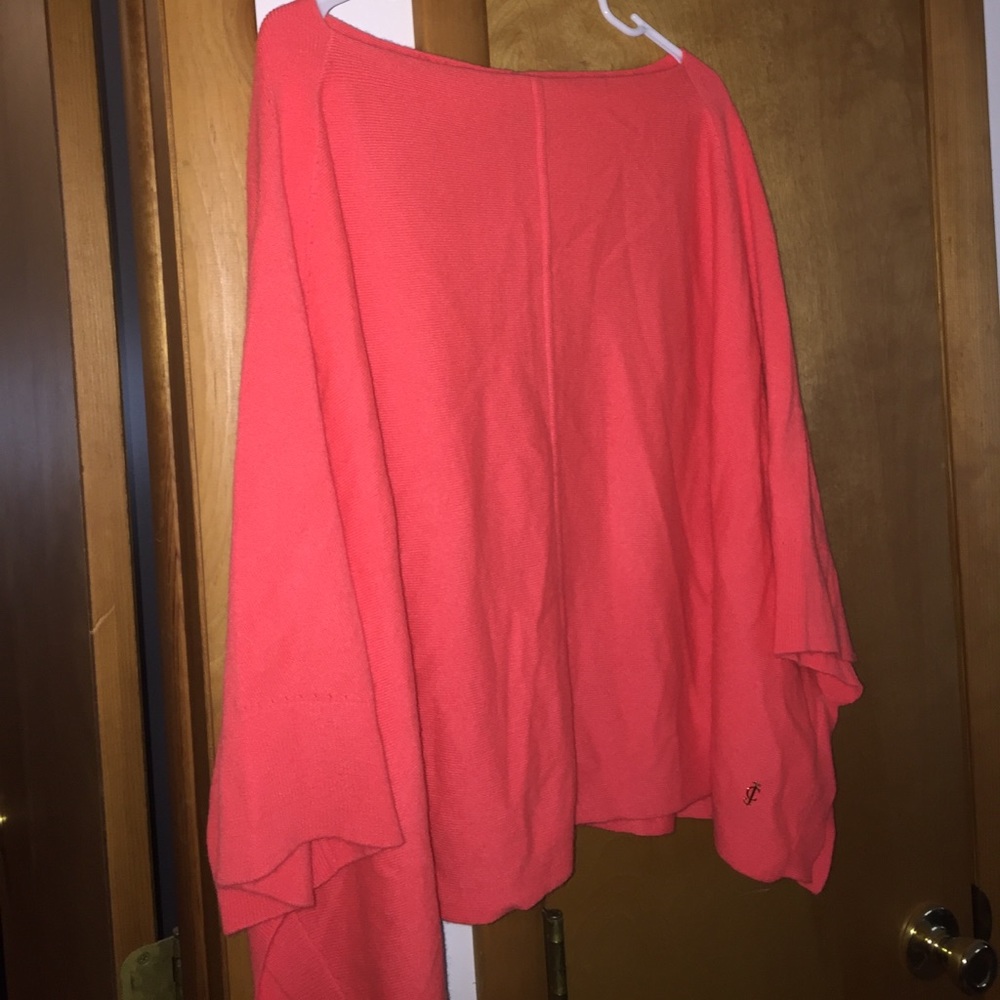 100% CASHMERE juicy couture poncho with arm holes