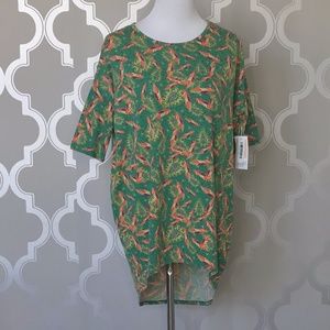 NWT XXS LuLaRoe Irma FEATHERS & PAISLEY PRINT!!