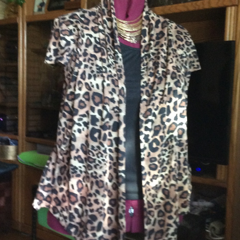 No Boundaries Leopard Print Blouse