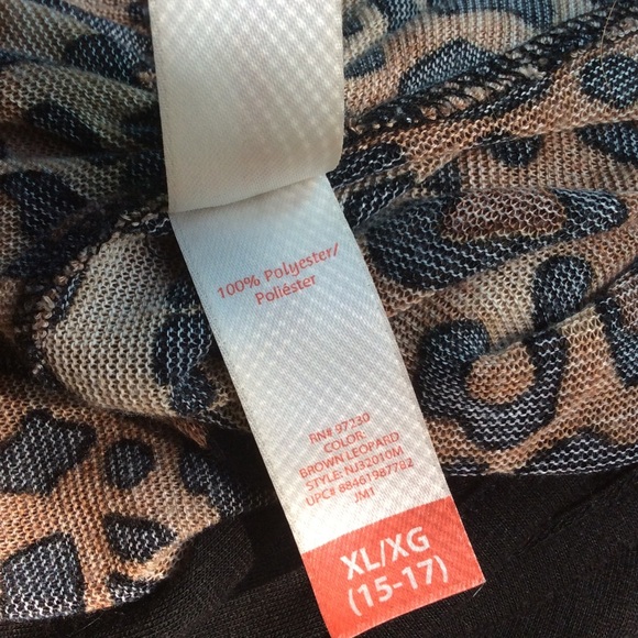 No Boundaries Leopard Print Blouse - Picture 6 of 6