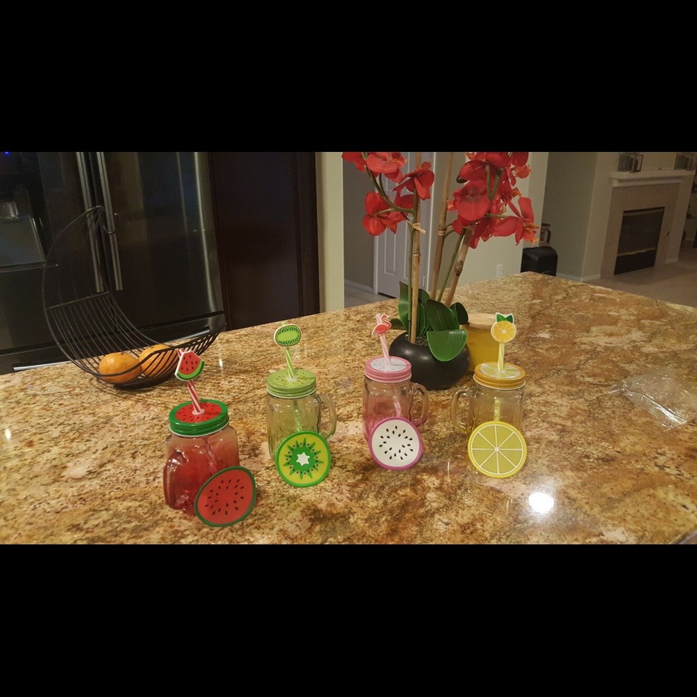 Set Of 4 Mason Jars Mugs