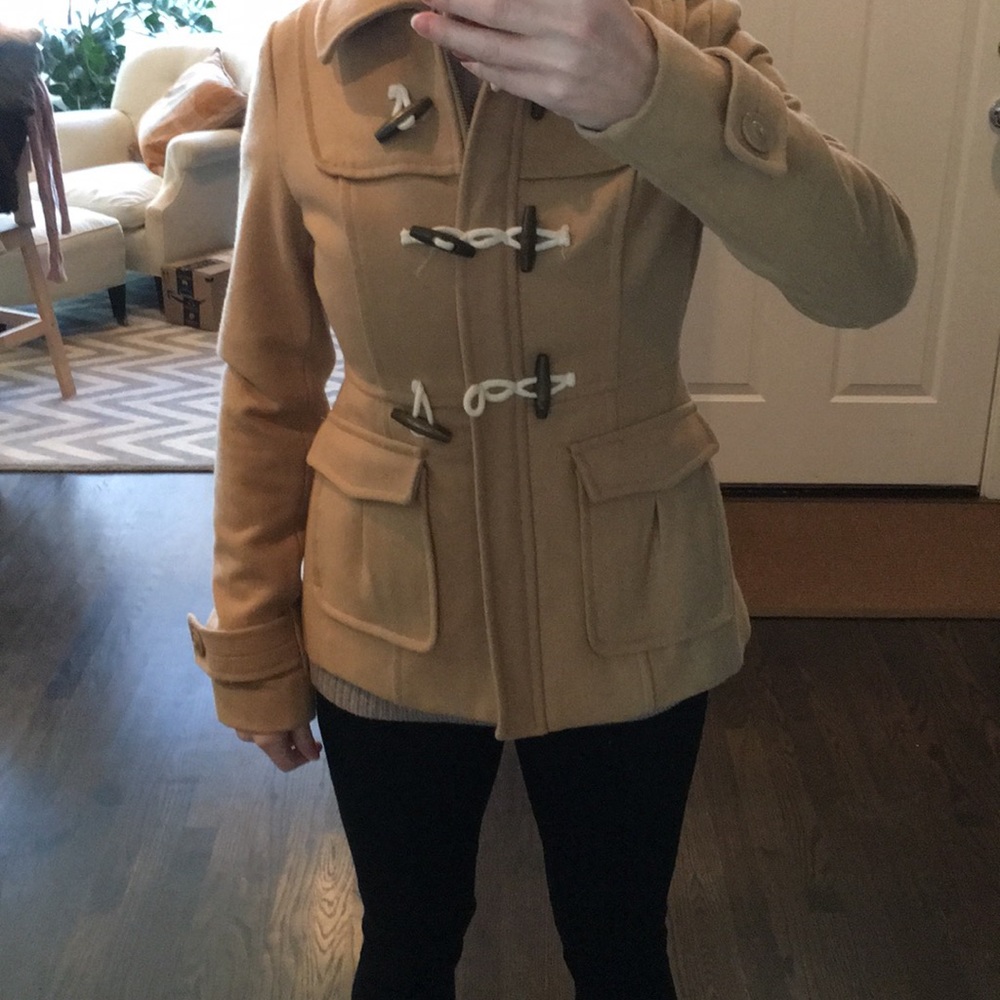 Camel pea coat