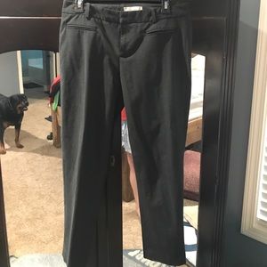 Gap size 4 grey pinstriped cropped trousers