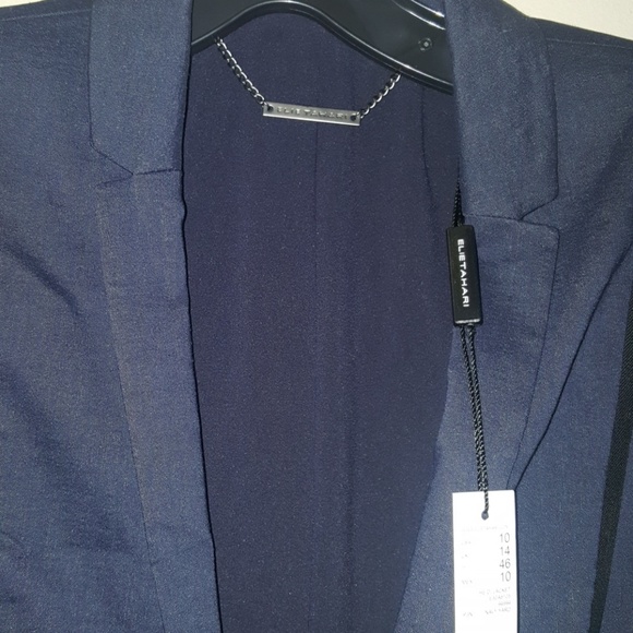Elie Tahari Heidi Jacket Navy - Picture 5 of 7