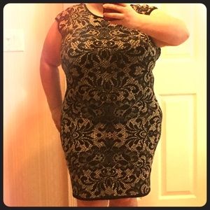 Lace-look Sweater Dress—Sooooo Soft & Strechy