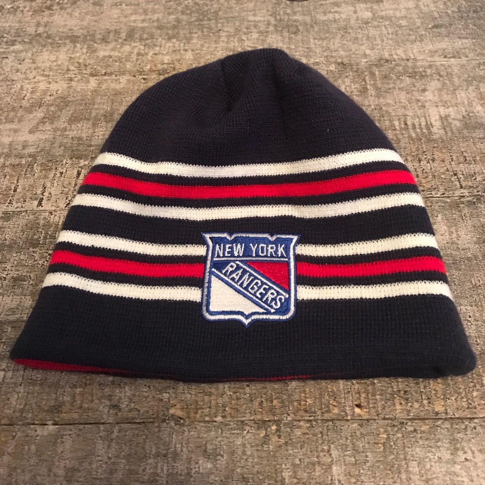 NY Rangers hockey winter hat