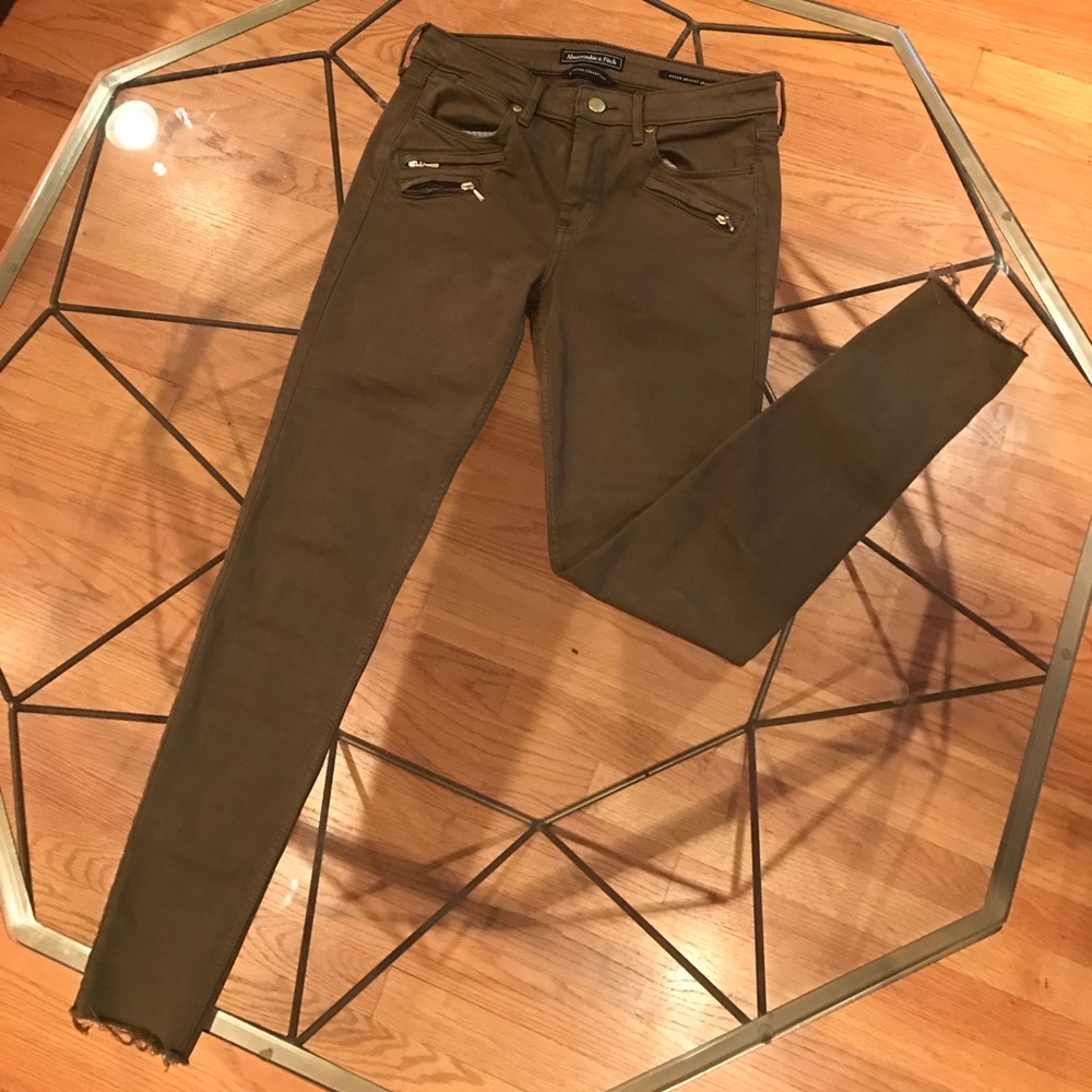 Olive Green Skinny Jeans