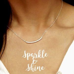 🆕 SILVER BAR NECKLACE