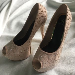 6 inch sparkled heels