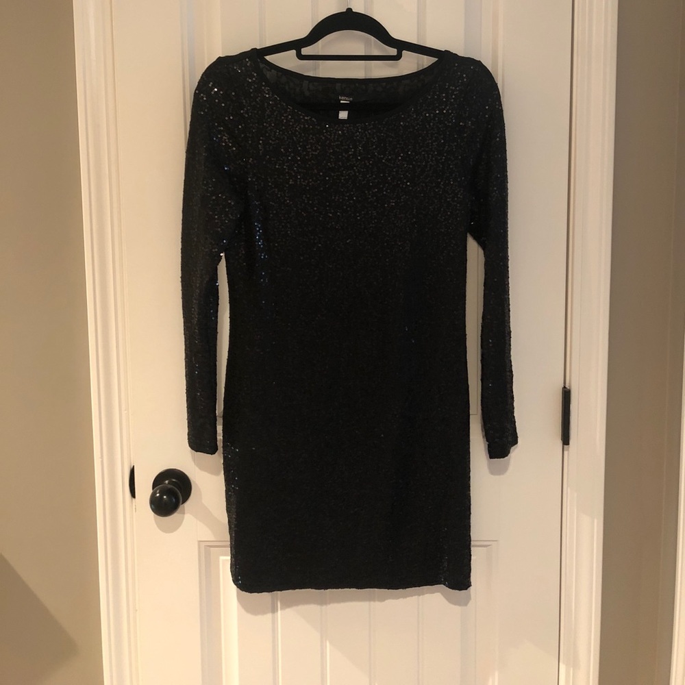 Kensie Long sleeved Sequin Dress