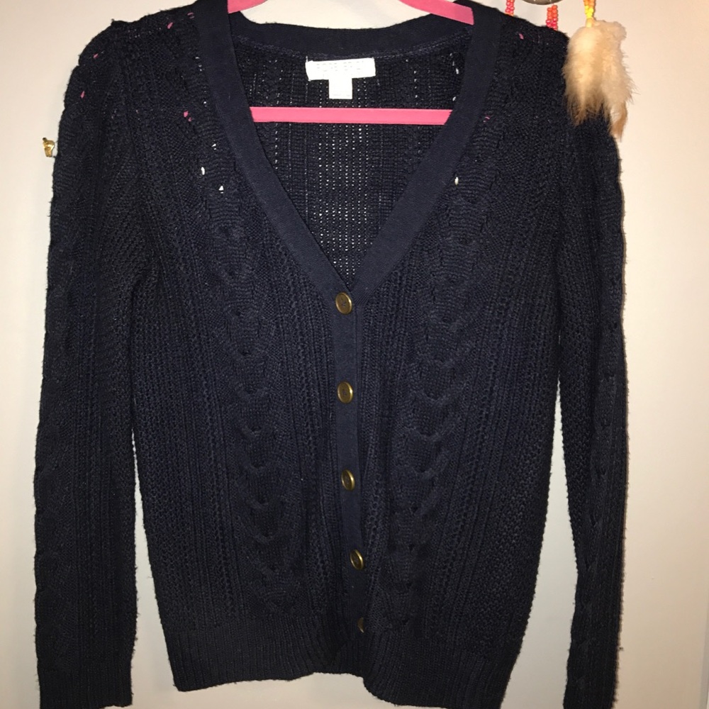 Navy blue cardigan