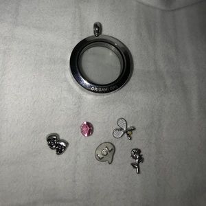 Origami owl living locket w charms