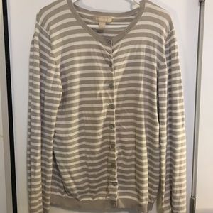 Banana Republic striped button down cardigan