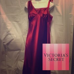 Victoria’s Secret Long Red Night Gown. Size Large
