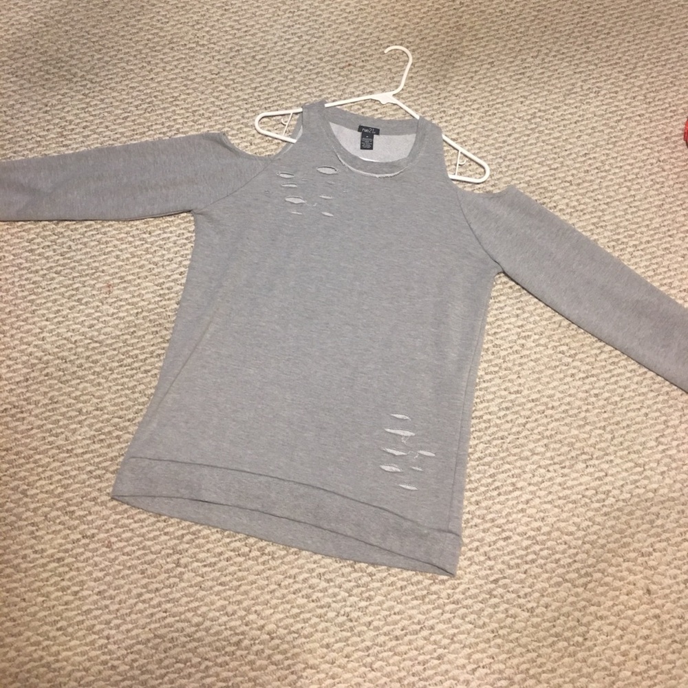 Cold shoulder Sweater