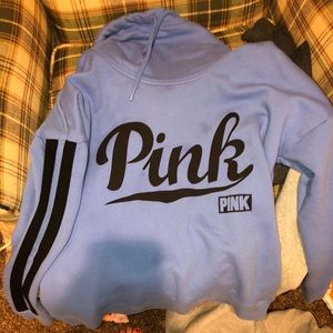 Pink turtleneck hoodie