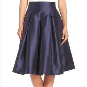 NWT Eliza J Navy Midi Skirt | Nordstrom