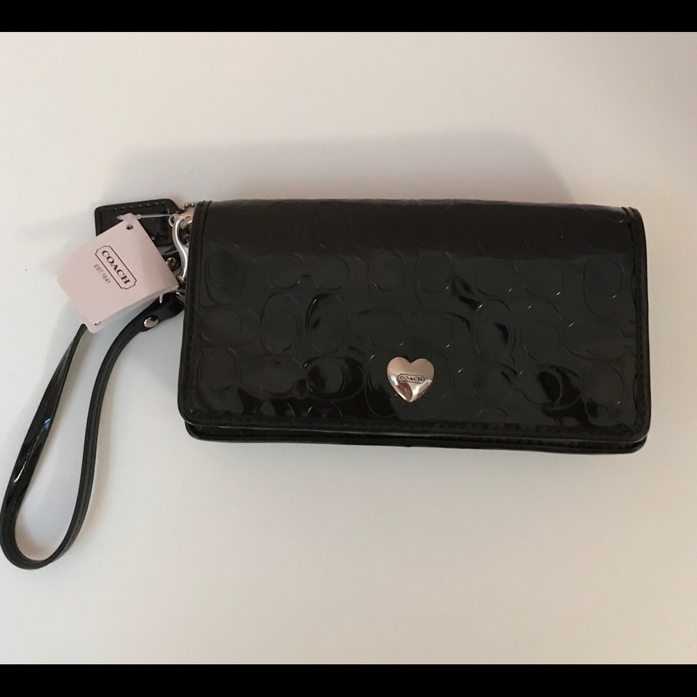 AUTHENTIC Coach Heart Wristlet/Wallet