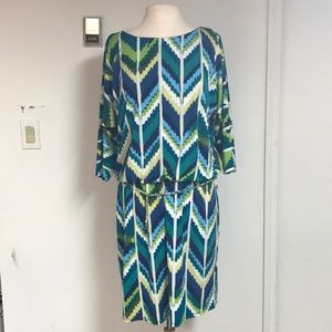 Chevron comfy dress with belt! So cute!