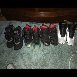 Jordan 8s Jordan 12s jordan 13s and foamposites