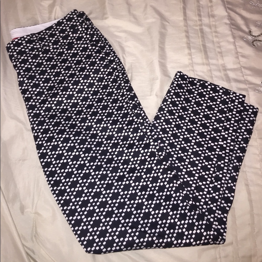 Zac and Rachel black and white ankle pant