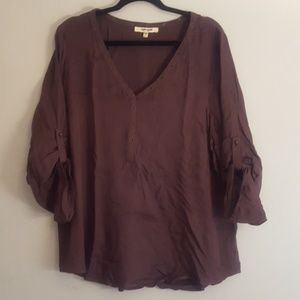 Aubergine blouse