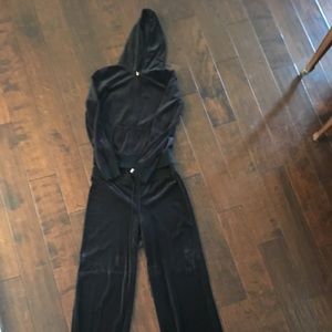 Victoria’s Secret Black velour sweatsuit