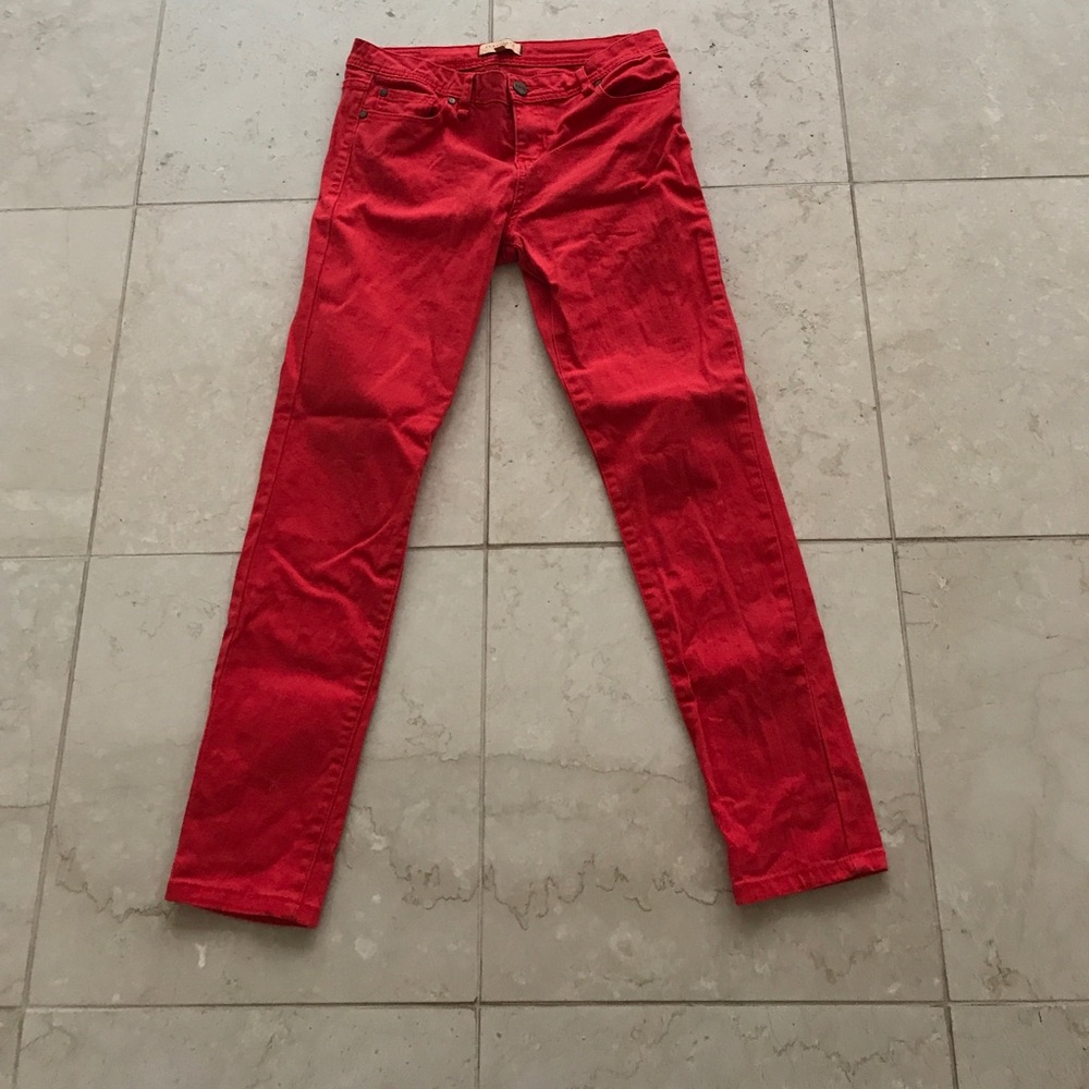 Sanctuary Denim Red Denim Pants Size 28